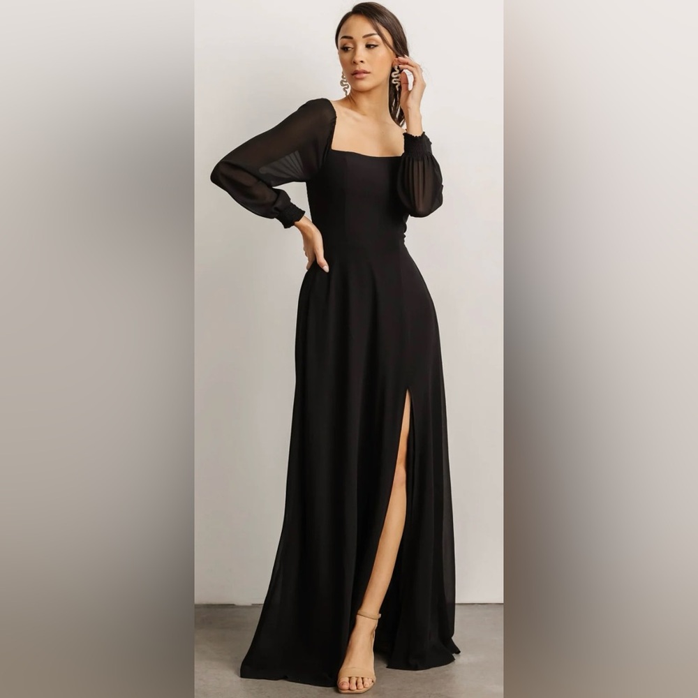Giselle Maxi Dress (Black, Size Large)